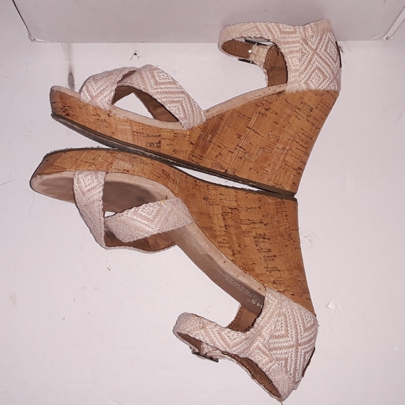 Toms Sienna Cork Platform Wedges - 7.5 - EUC - Picture 7 of 11